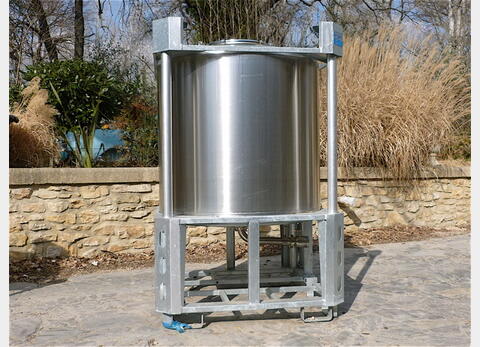 CONTENEUR IBC PH 1000 INOX 304 MATERIEL NEUF H 1785 mm, L 1135 mm, l 1135 mm