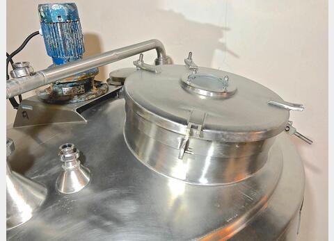 cuve inox agit&eacute;e isol&eacute;e LSDH18 Volume : 1000 litres