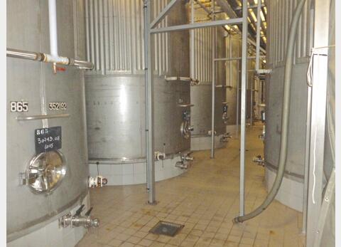 Cuve inox de stockage refroidie Provenance : agroalimentaire (champagne) Marque : ZIEMANN HENGEL
