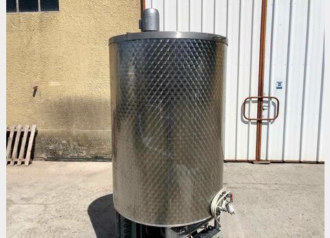 Stainless steel mixing tank - 650 liters, insulated