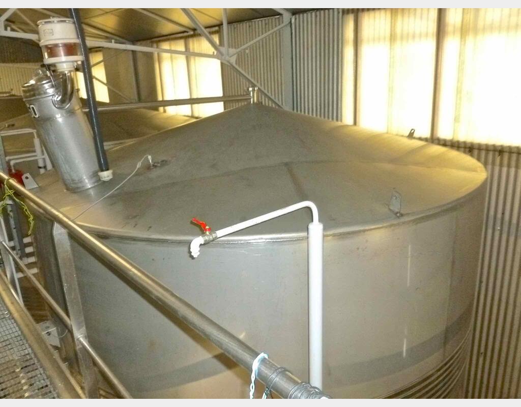 Cuve de stockage inox refroidie - Volume : 524 hectos (52400 litres)