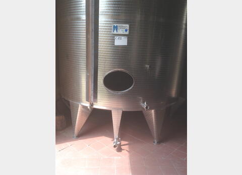 Cuve inox cylindrique verticale