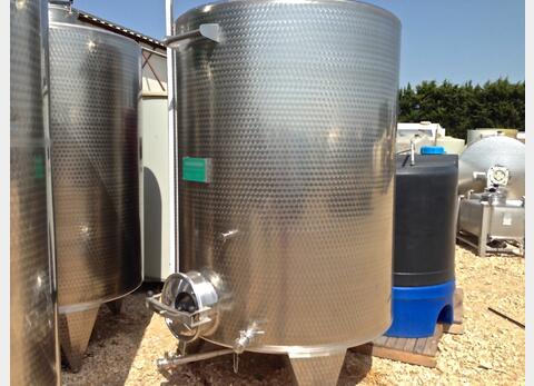 Cuve fermée sur pieds en INOX - Volume : 4300 litres