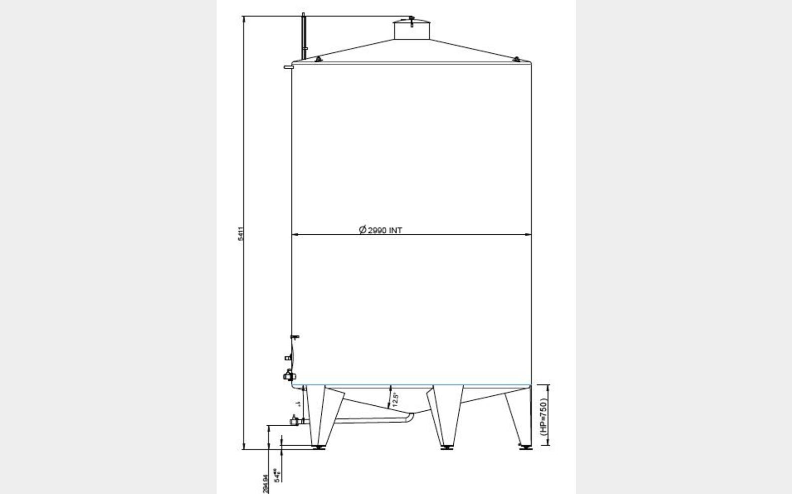 cuve stockage INOX 316L MATERIEL NEUF