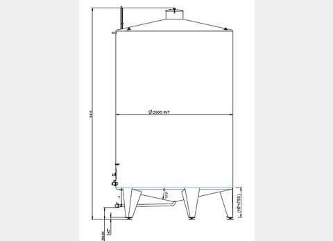 cuve stockage INOX 316L MATERIEL NEUF