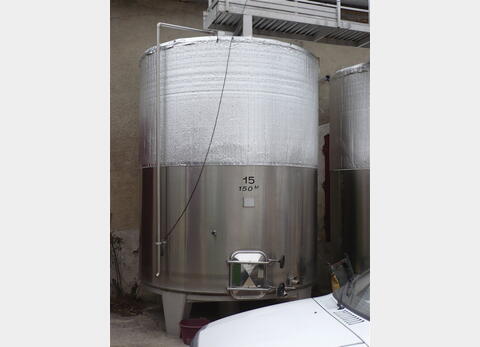 cuve de stockage INOX 304 avec serpentin provenance vinicole
