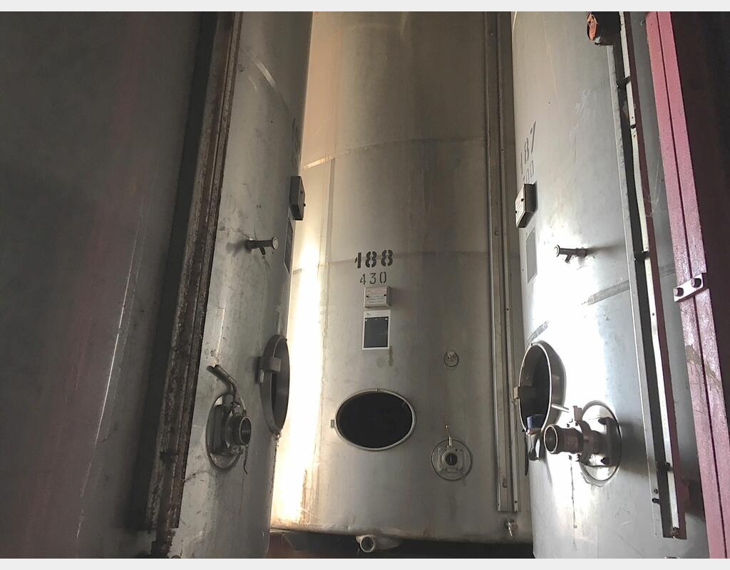 Cuve Inox 316 Ti cylindrique verticale