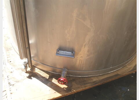 Cuve inox cylindrique verticale - Volume : 3000 litres