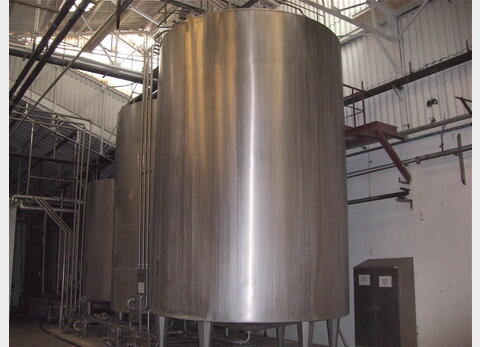 Cuve de stockage verticale de 50 m3 - INOX 304, Isoléé , agitée