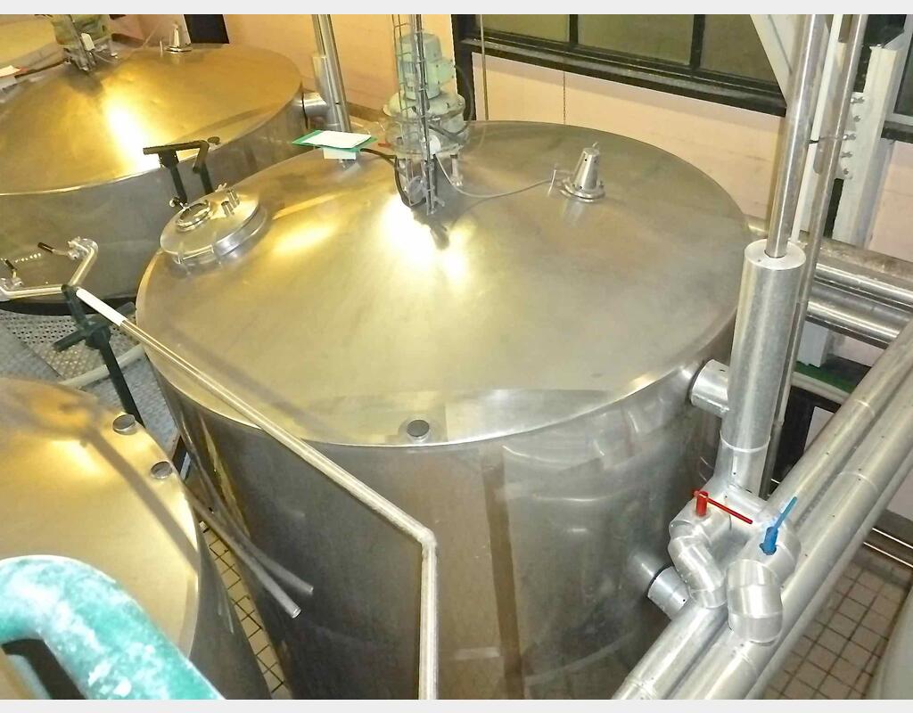 Cuve inox de mélange isolée - Avec circulation forcée