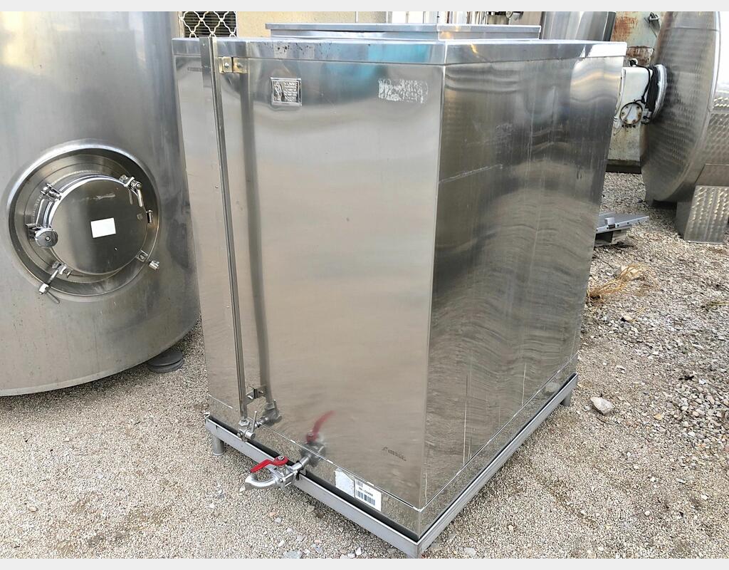 Cuve INOX rectangulaire - Volume : 1500 litres