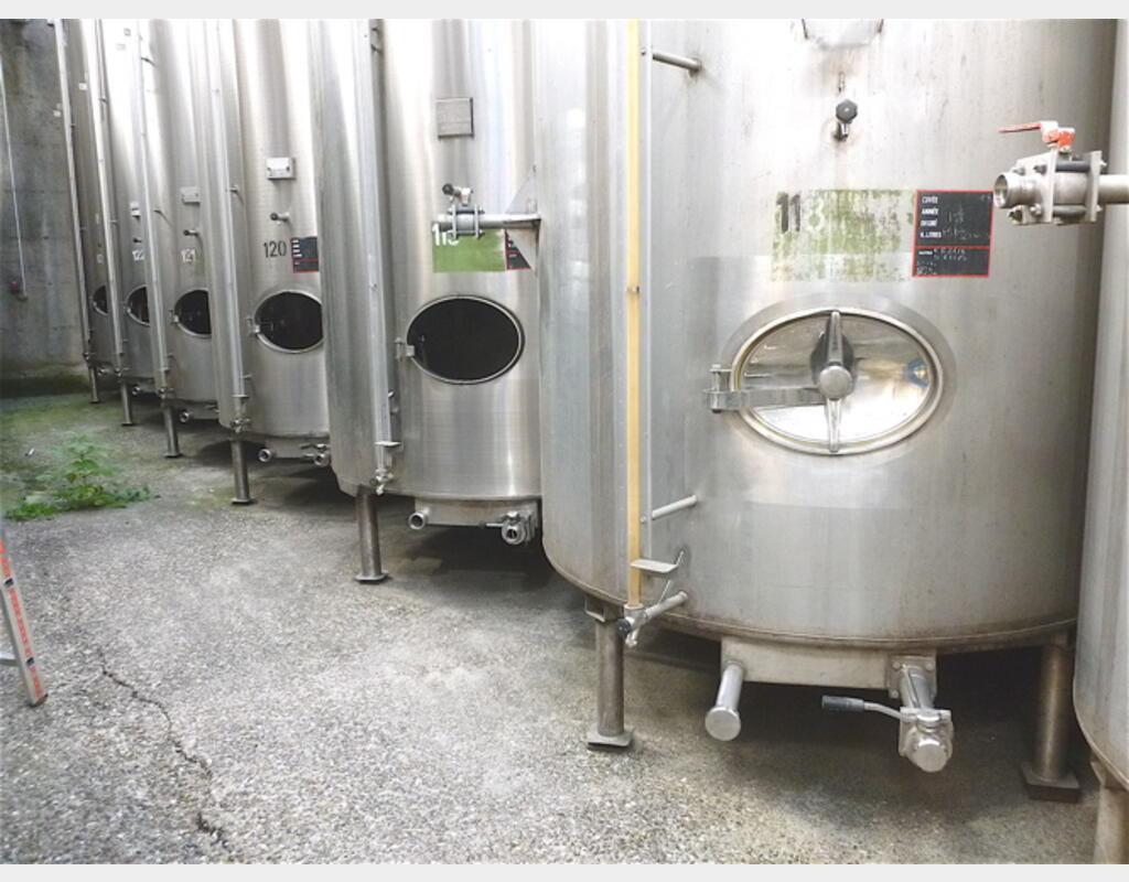 Cuve stockage INOX 316 sur pieds Agroalimentaire Marque : PIERRE GUERIN