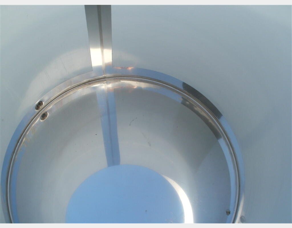 Cuve Inox fond plat à chapeau flottant - avec socle  inox - Capacité : 1000 L