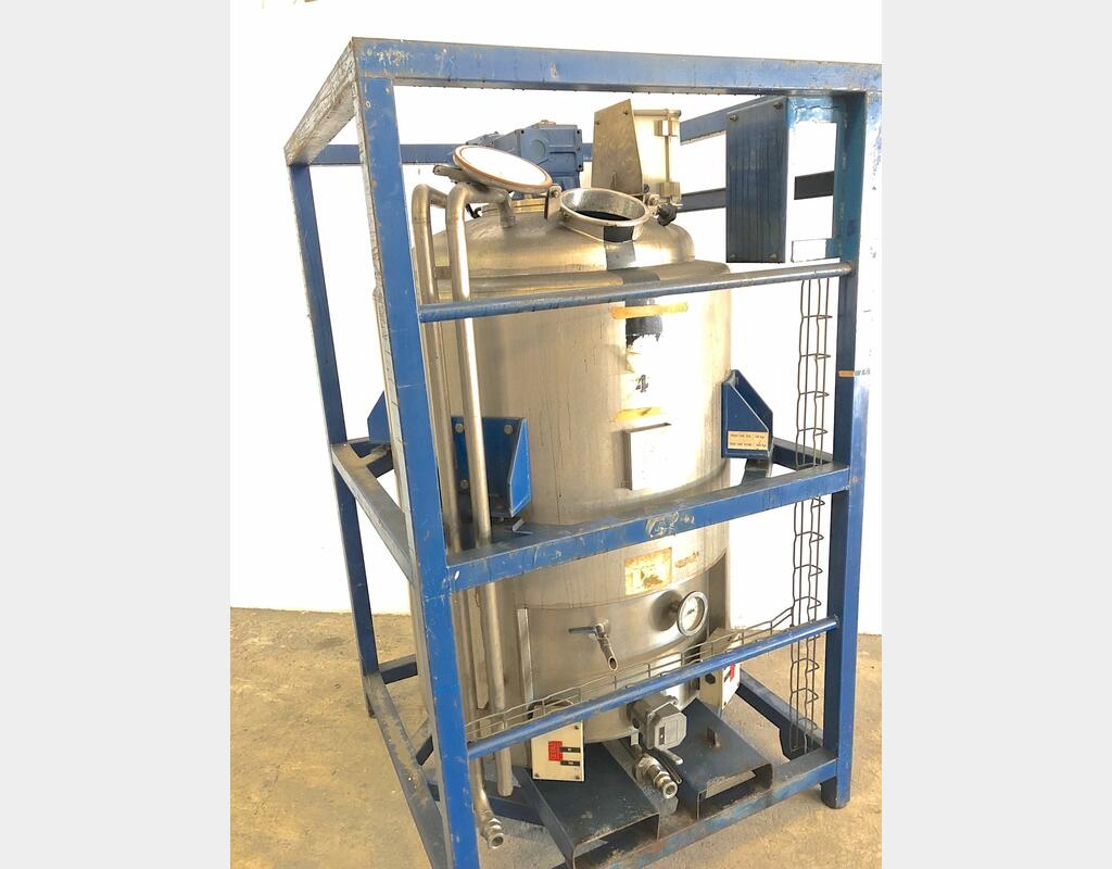 Cuve de mélange inox sur châssis - Capacité : 500 litres