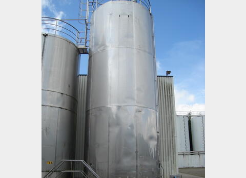 Cuve Inox de stockage, occasion Fond conique sur jupe