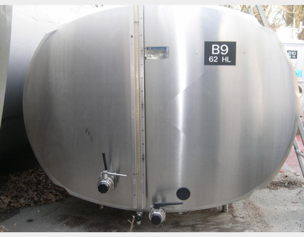 CUVE HORIZONTALE INOX 304L DE 60 HLS - Marque : ALPHA LAVAL