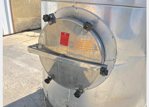 Insulated stainless steel storage tank - Volume: 3.000 liters