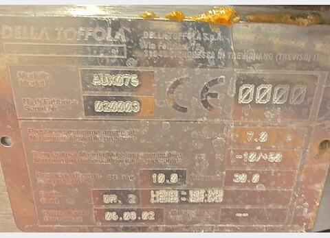 ATEX earth filter - Model NF 10 Flow : 300 HL/h DELLA TOFFOLA