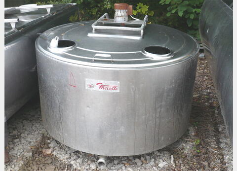 Tank &agrave; lait INOX 304 Volume : 600 litres