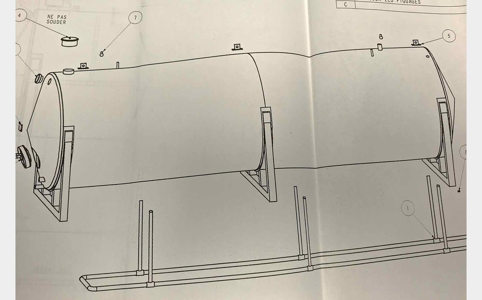 Cuve Inox 316L horizontale Marque : STAI