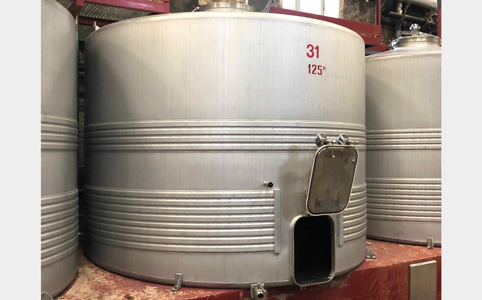Cuve inox verticale avec ceintures de froid