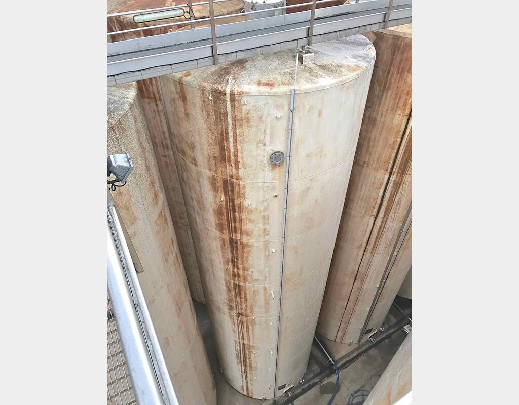 Cuve acier revêtu - Volume : 1380 hls (138.000 litres)