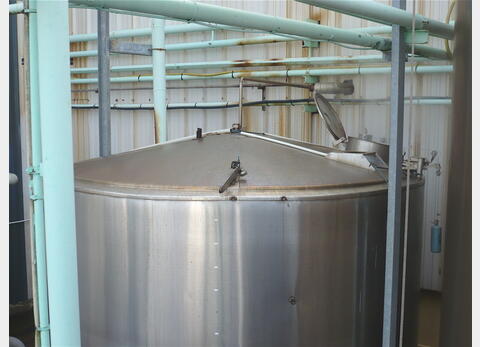 cuve de stockage INOX 304 de 20 m3 - cylindrique verticale sur pieds