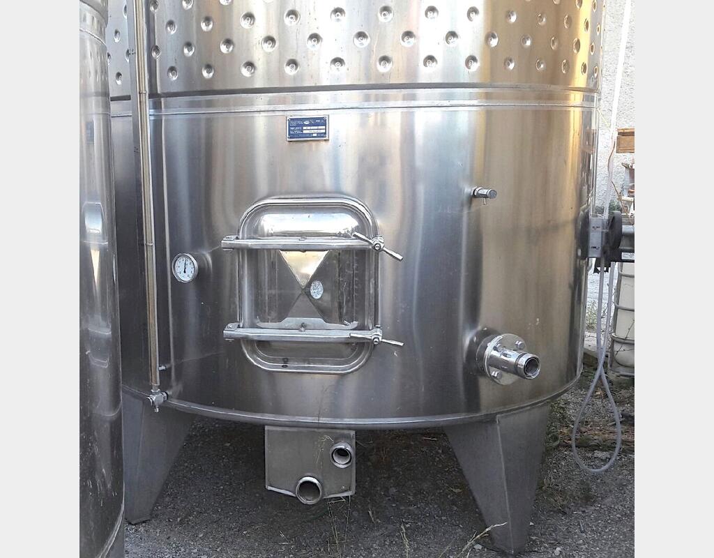 Cuve inox verticale avec chapeau flottant chapeau flottant