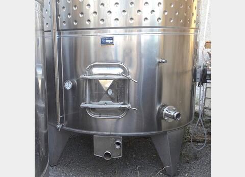 Cuve inox verticale avec chapeau flottant chapeau flottant