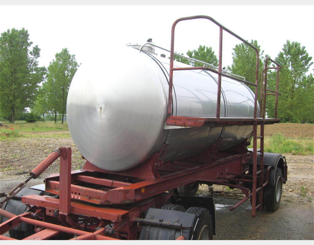 Citerne Inox 304 sur roues 2 x 3.000 Litres