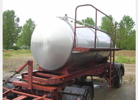 Citerne Inox 304 sur roues 2 x 3.000 Litres