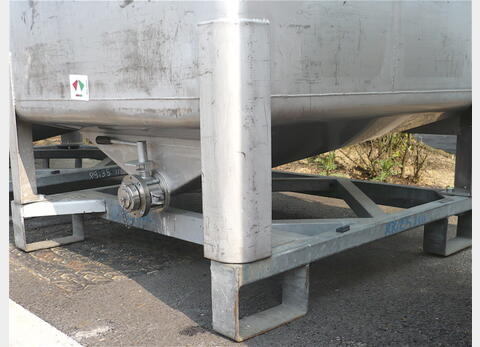 conteneur type RAPS agit&eacute; INOX 304 Volume : 1.650 litres INOX 304 LAF-2B (25/10). Marque TMC