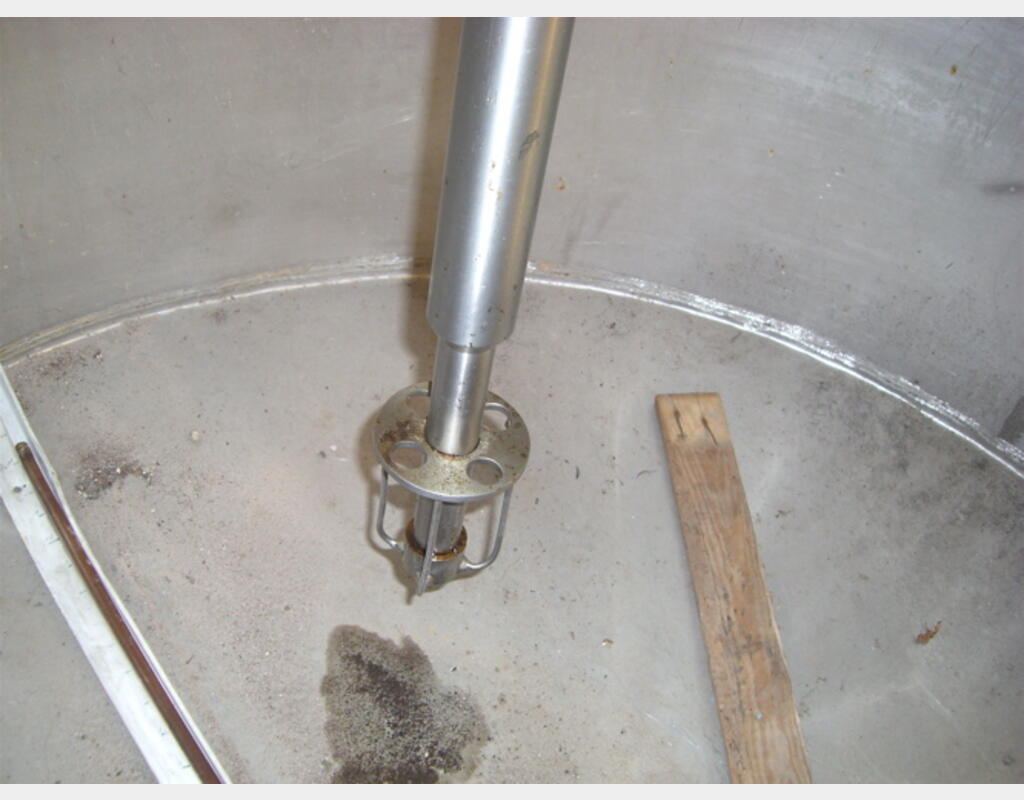 Cuve inox de mélange 2000 litres  - avec disperseur rotor stator