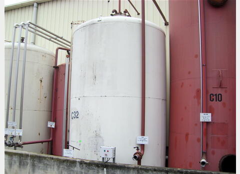 Cuve de stockage ACIER, 32000 litres - Fond bombé, acier révetu