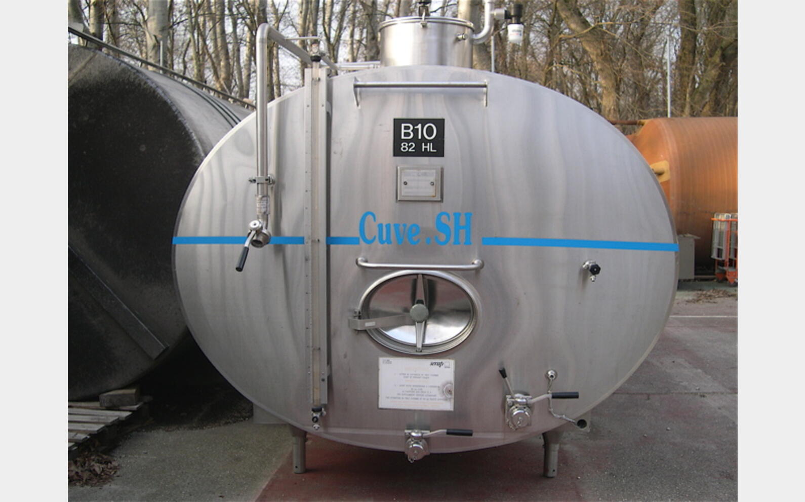 cuve INOX 316L Avec refroidissement