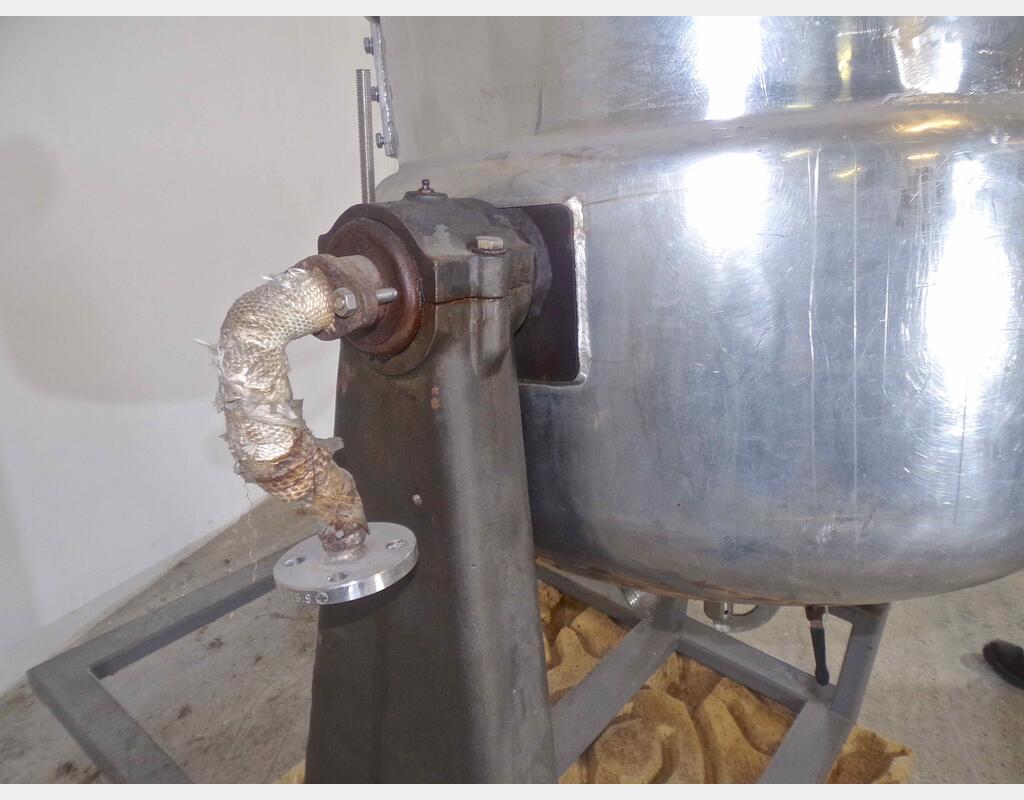 Fondoir inox double enveloppe - Capacité : 300 litres