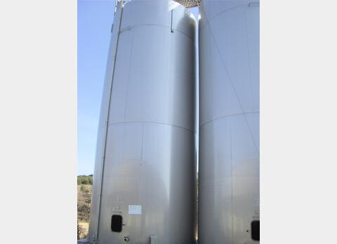 Cuve de stockage INOX304 de 150 m3 - Cylindirque verticale fond plat
