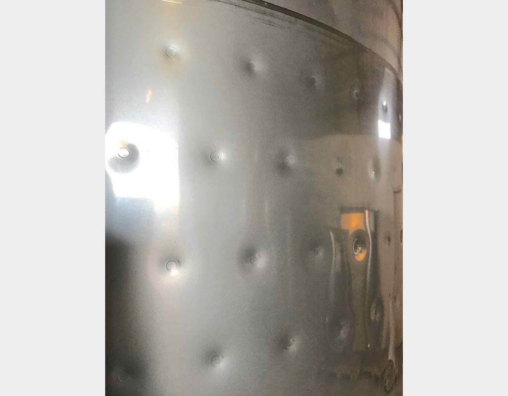 304 stainless steel tank - Closed - On feet - Cylindrical-conical