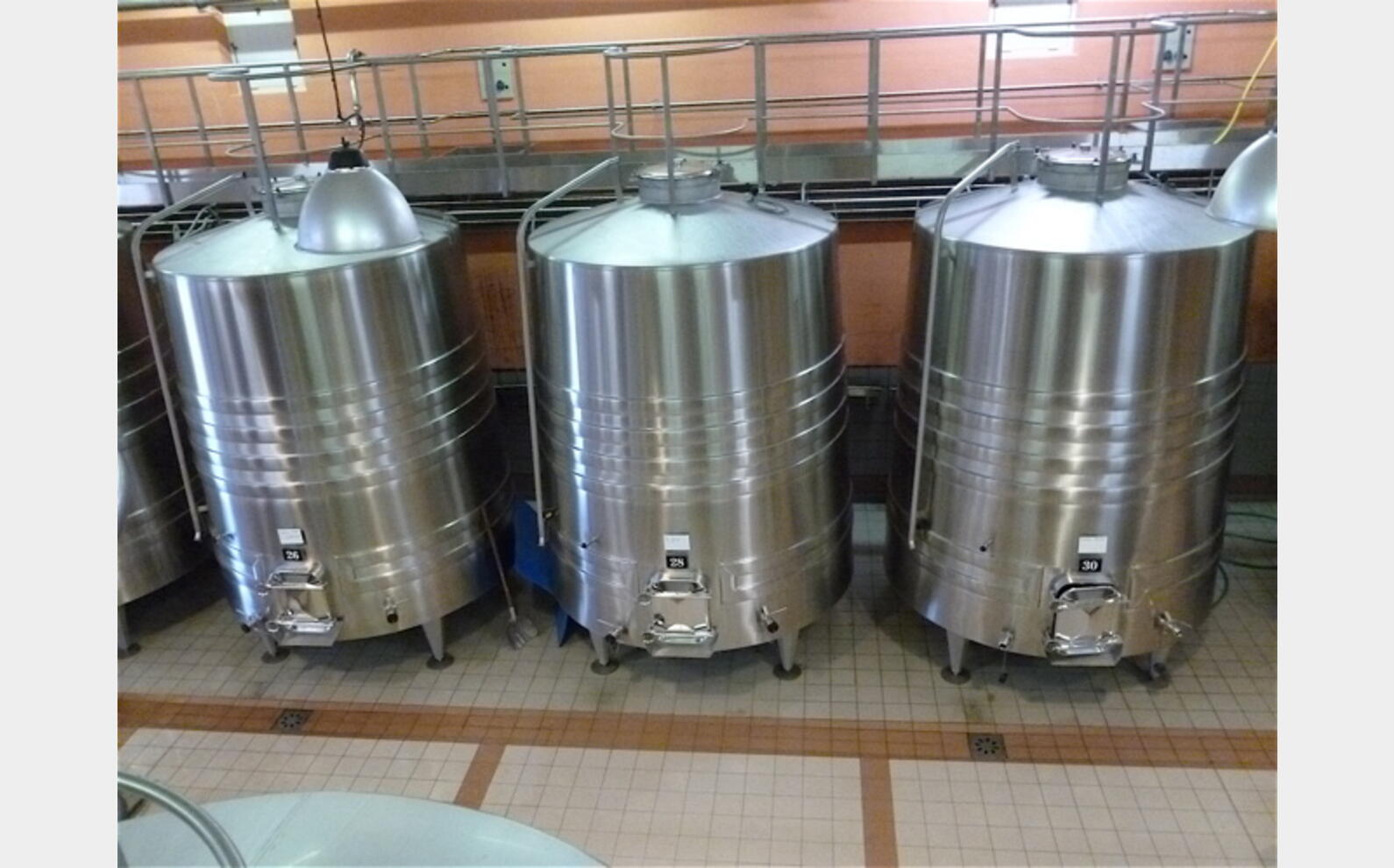 Cuve inox tronconique sur pieds Ann&eacute;e : 1999 Marque : PIERRE GUERIN