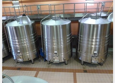 Cuve vinification INOX 304 tronconique - Volume : 131 hecto (13100 litres)