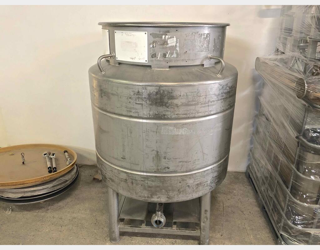 Conteneur de stockage en INOX - Volume : 900 litres