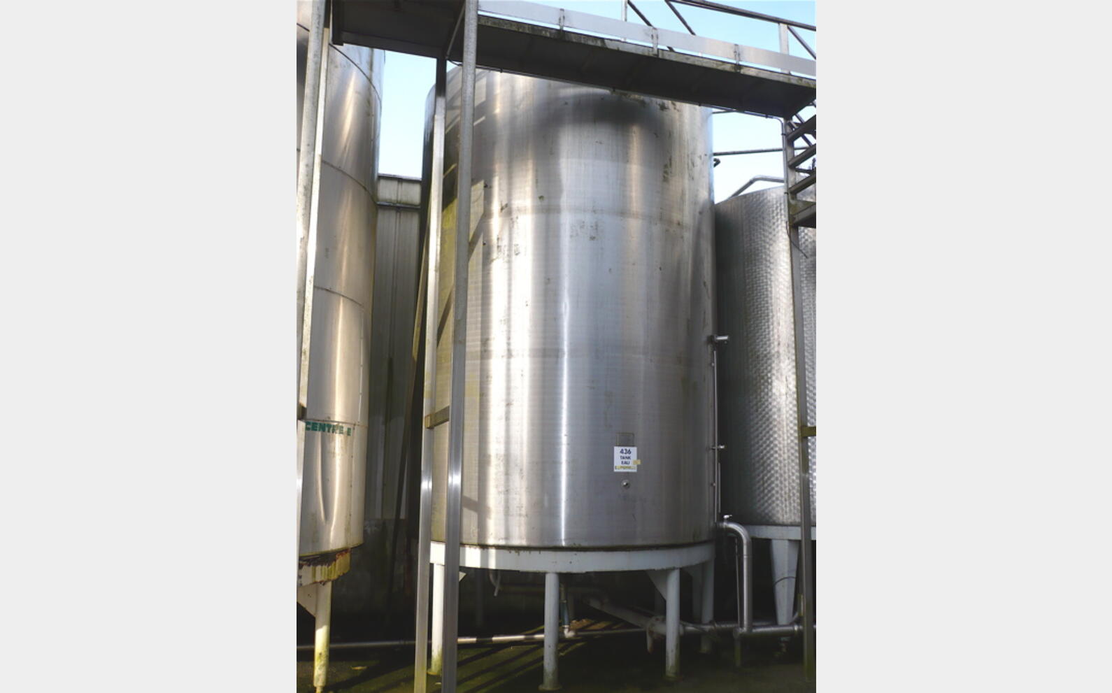 cuve de stockage INOX 304 agroalimentaire GOAVEC