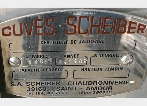 Cuve stockage inox Marque : SCHEIBER