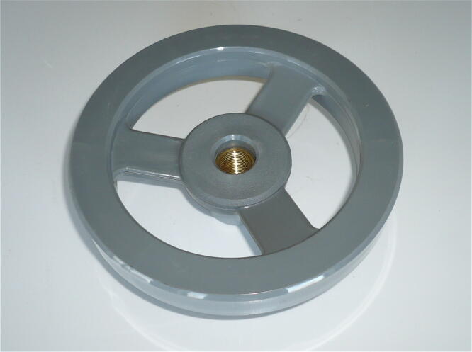 Volant de serrage (porte/trappe) - M18 - diamètre 160 - nylon
