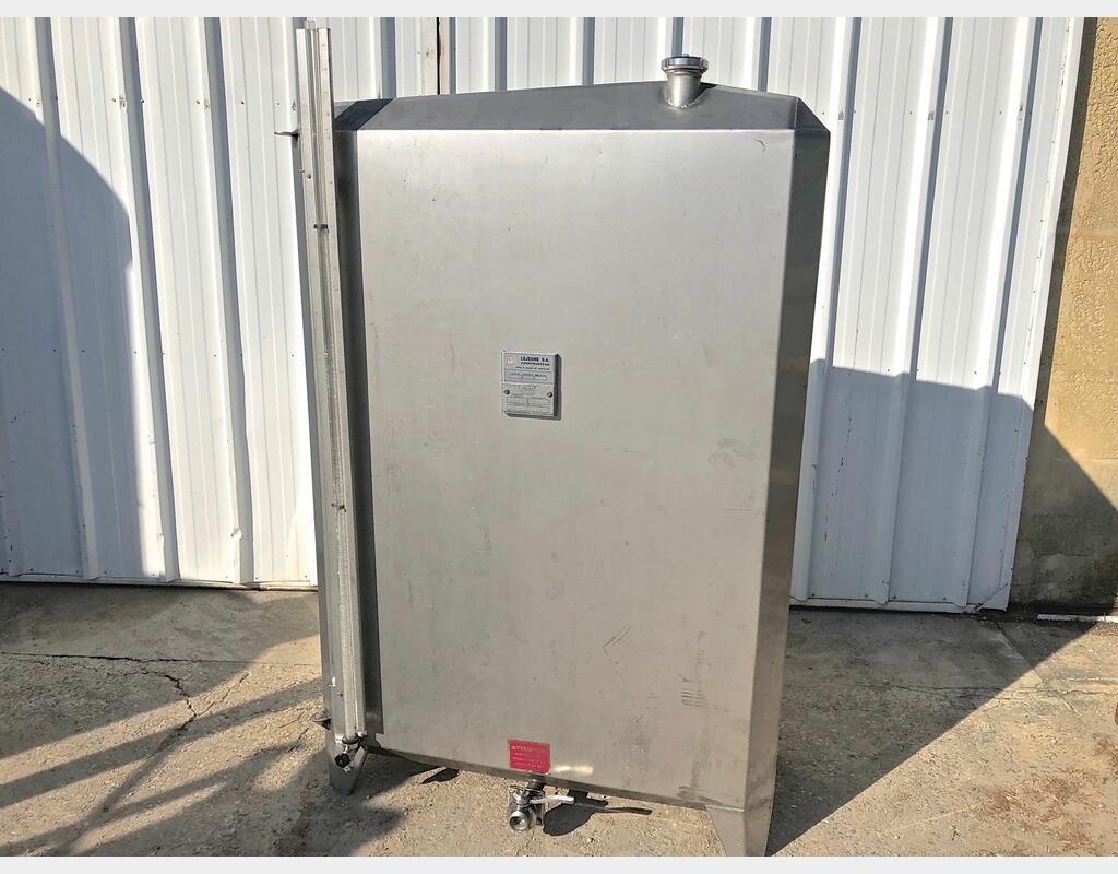 Cuve inox parallélépipède - 1500 l (15 hls)