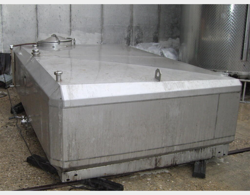 Cuve INOX parallélépipèdique 4000 L