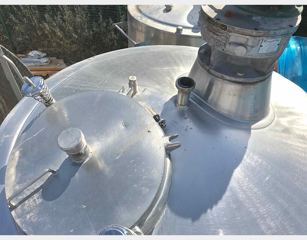 Cuve de mélange inox - Volume : 2000 litres