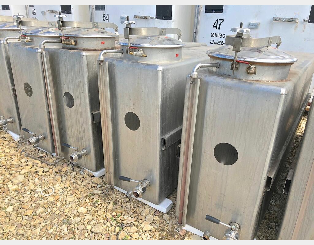 Cuve de stockage inox - Volume : 1000 litres