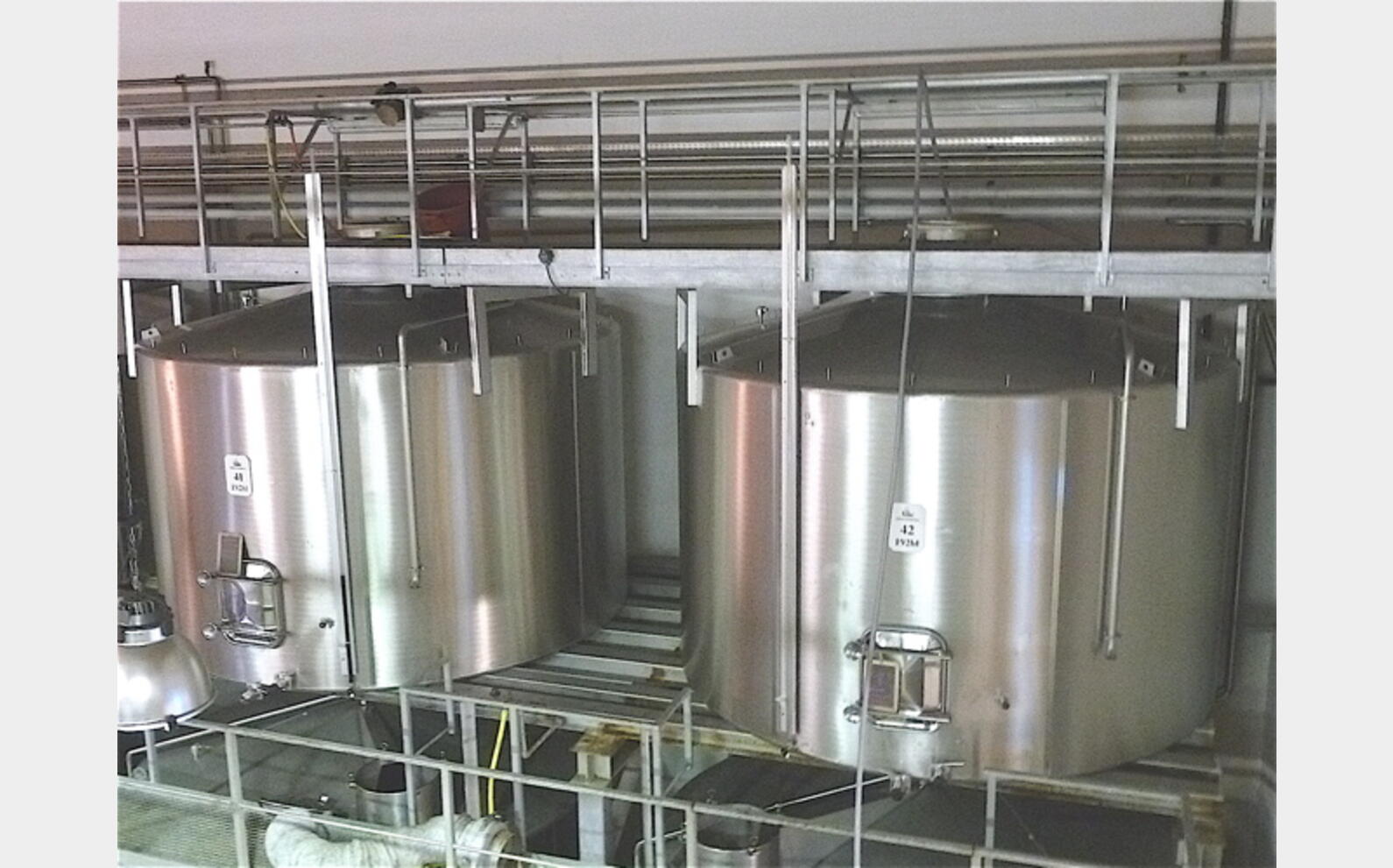 Cuve de stockage INOX Volume : 19200 litres (192 hls)