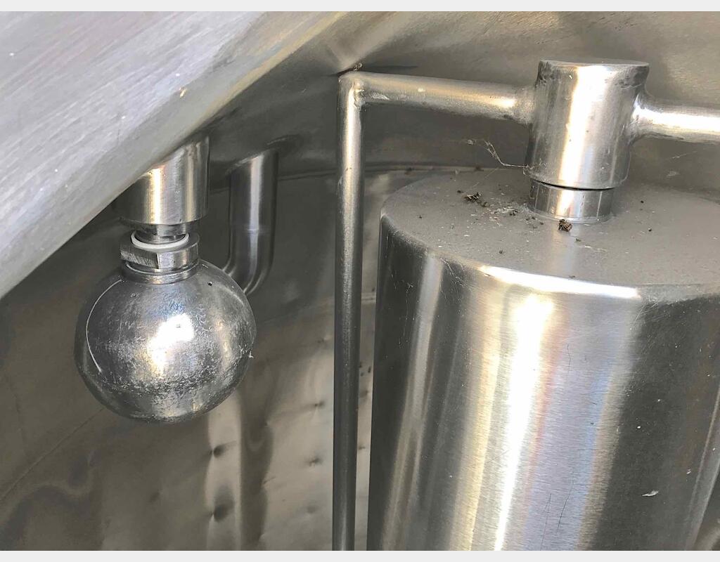 Cuve de mélange inox - Volume : 1500 litres